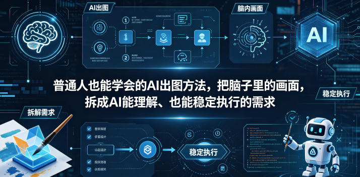 普通?也能学会的AI出图?法,把脑子里的画面,拆成AI能理解、也能稳定执行的需求【文档】
