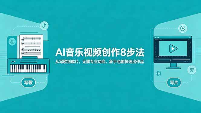 图片[1]-（18340期）AI音乐视频创作8步法：从写歌到成片，无需专业功底，新手也能快速出作品