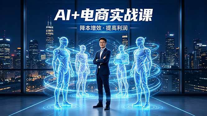 图片[1]-（18328期）AI+电商实战课，1人+N个AI 智能体，把SOP变AI员工，实现降本增效提高利润