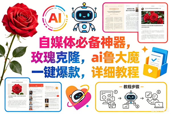 (18441期)玫瑰克隆神器,一键ai大魔,爆款工具,自媒体必备,60多个功能的详细教程-轻创社项目网