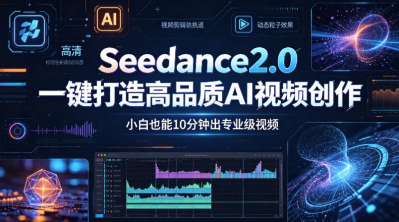 Seedance2.0一键打造高品质AI视频创作,小白也能10分钟出专业级视频-轻创社项目网