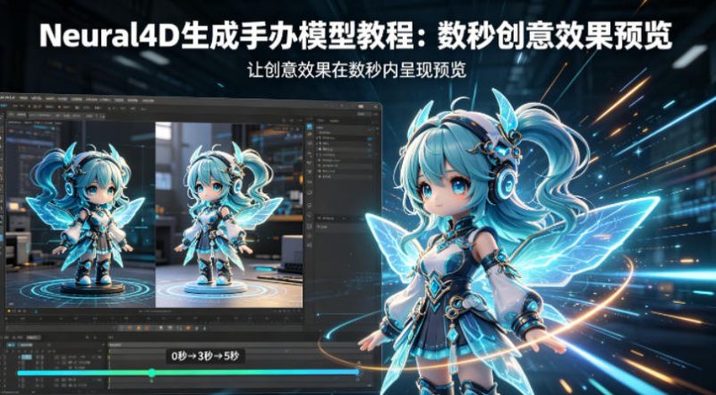 Neural4D生成手办模型教程，让创意效果在数秒内呈现预览-轻创社项目网
