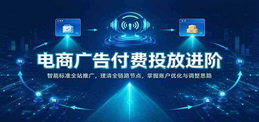 电商广告付费投放进阶:智能标准全站推广,理清全链路节点,掌握账户优化与调整思路-轻创社项目网