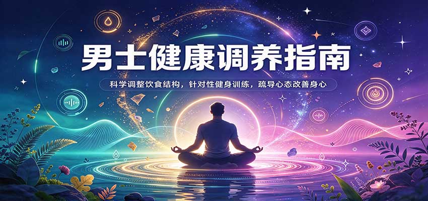 男士健康调养指南：科学调整饮食结构，针对性健身训练，疏导心态改善身心-轻创社项目网
