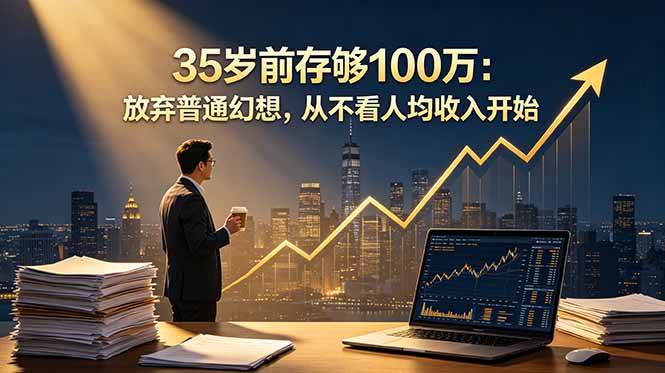 (18689期)35岁前存够100万:放弃普通幻想,从不看人均收入开始-轻创社项目网