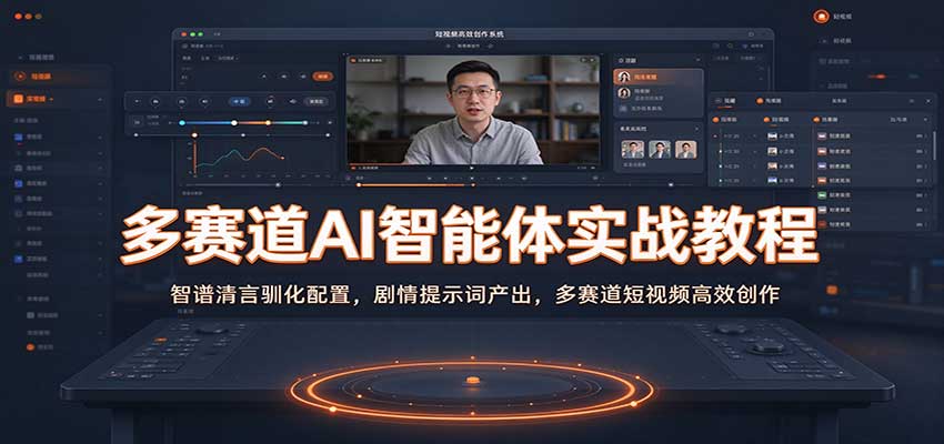 多赛道AI智能体实战教程:智谱清言驯化配置,剧情提示词产出,多赛道短视频高效创作-轻创社项目网
