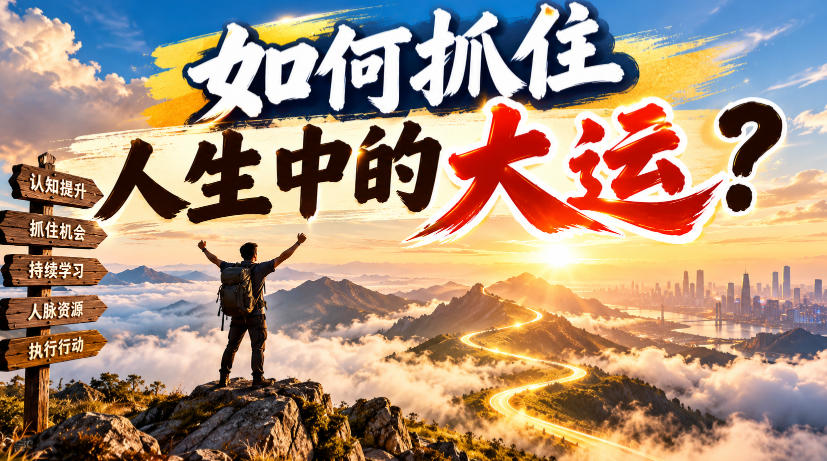 某公众号付费文章:如何抓住人生中的大运?-轻创社项目网
