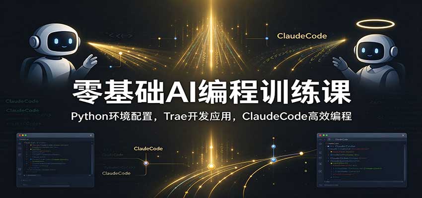 零基础AI编程训练课：Python环境配置，Trae开发应用，ClaudeCode高效编程-轻创社项目网